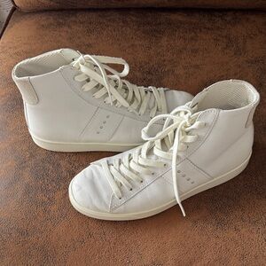 Ecco White High-Top Sneakers